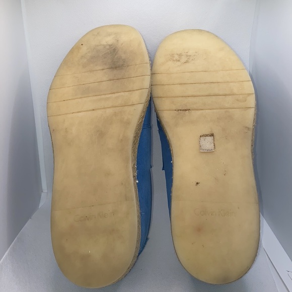 Calvin Klein Piper Men’s Slip On Loafers Sky Blue Suede Size 11.5 - Picture 10 of 12